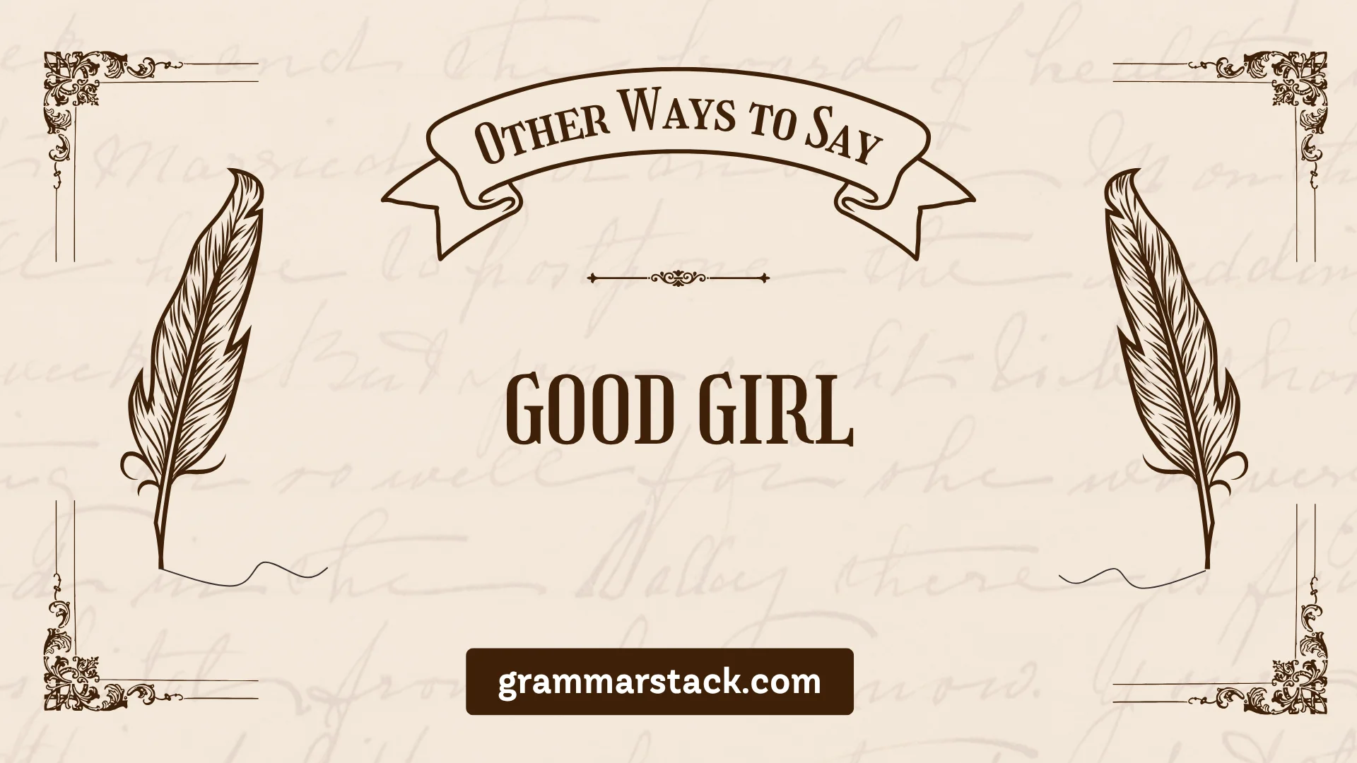 ways to say good girl