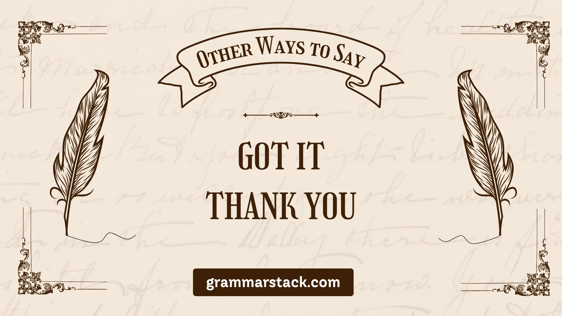 ways to say got it thank you