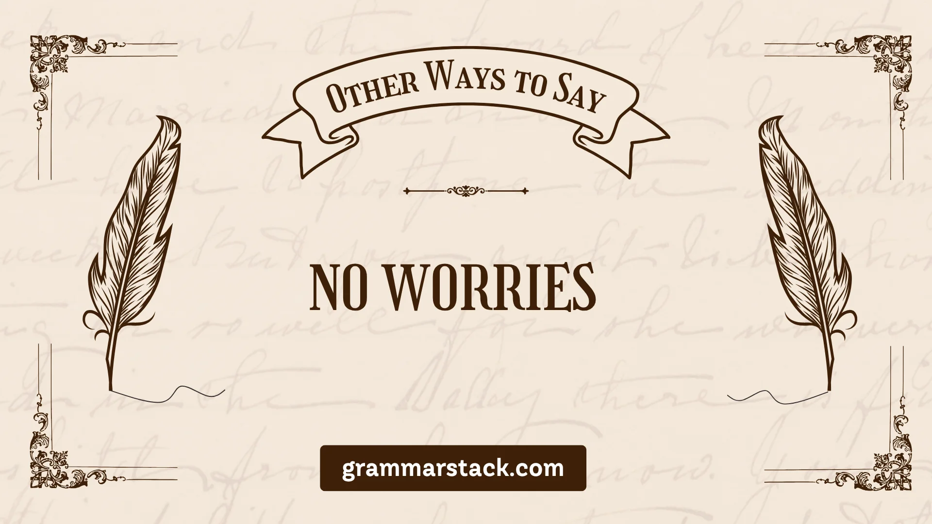 ways to say no worries
