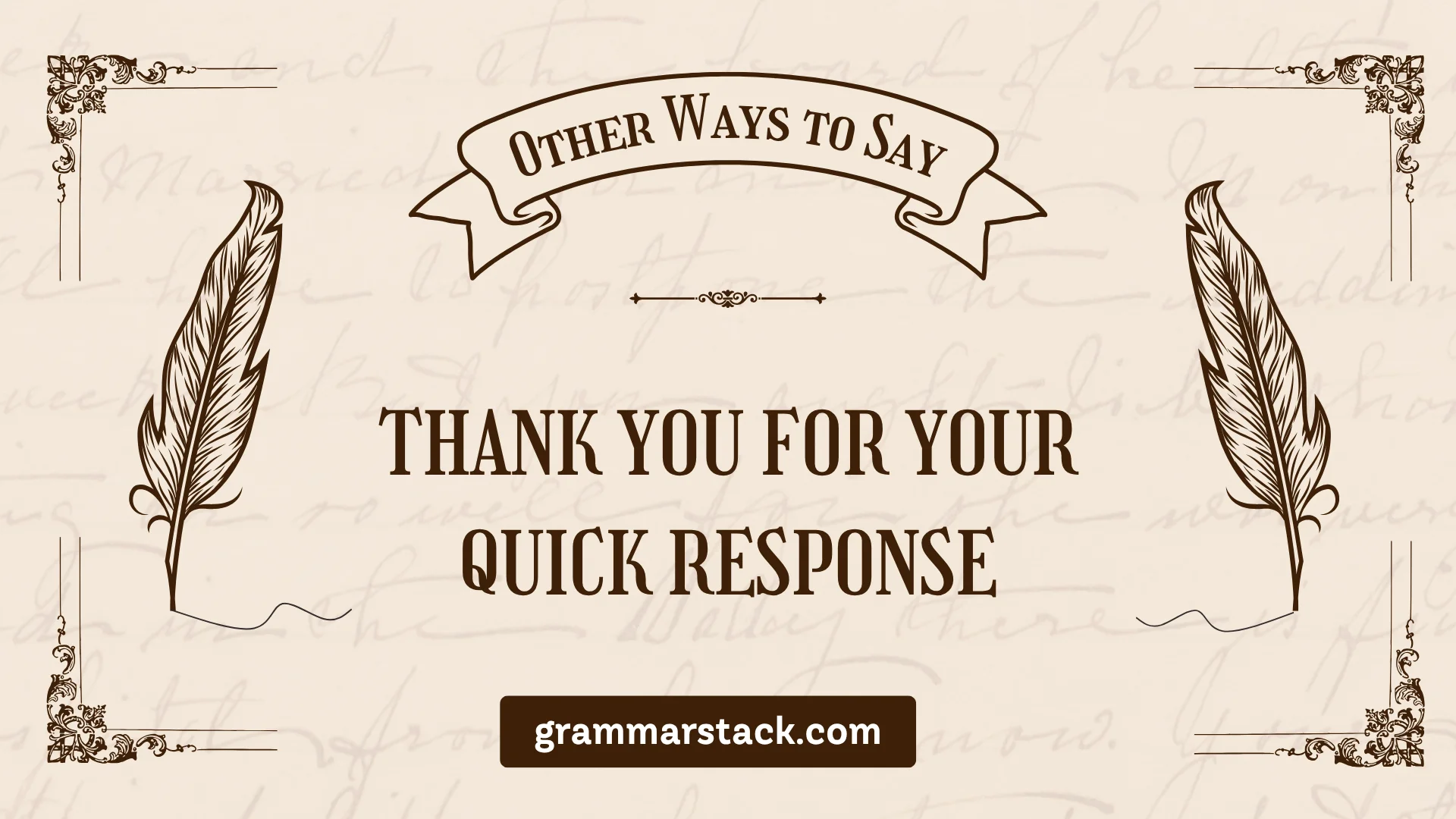 ways to say thank you for your quick response