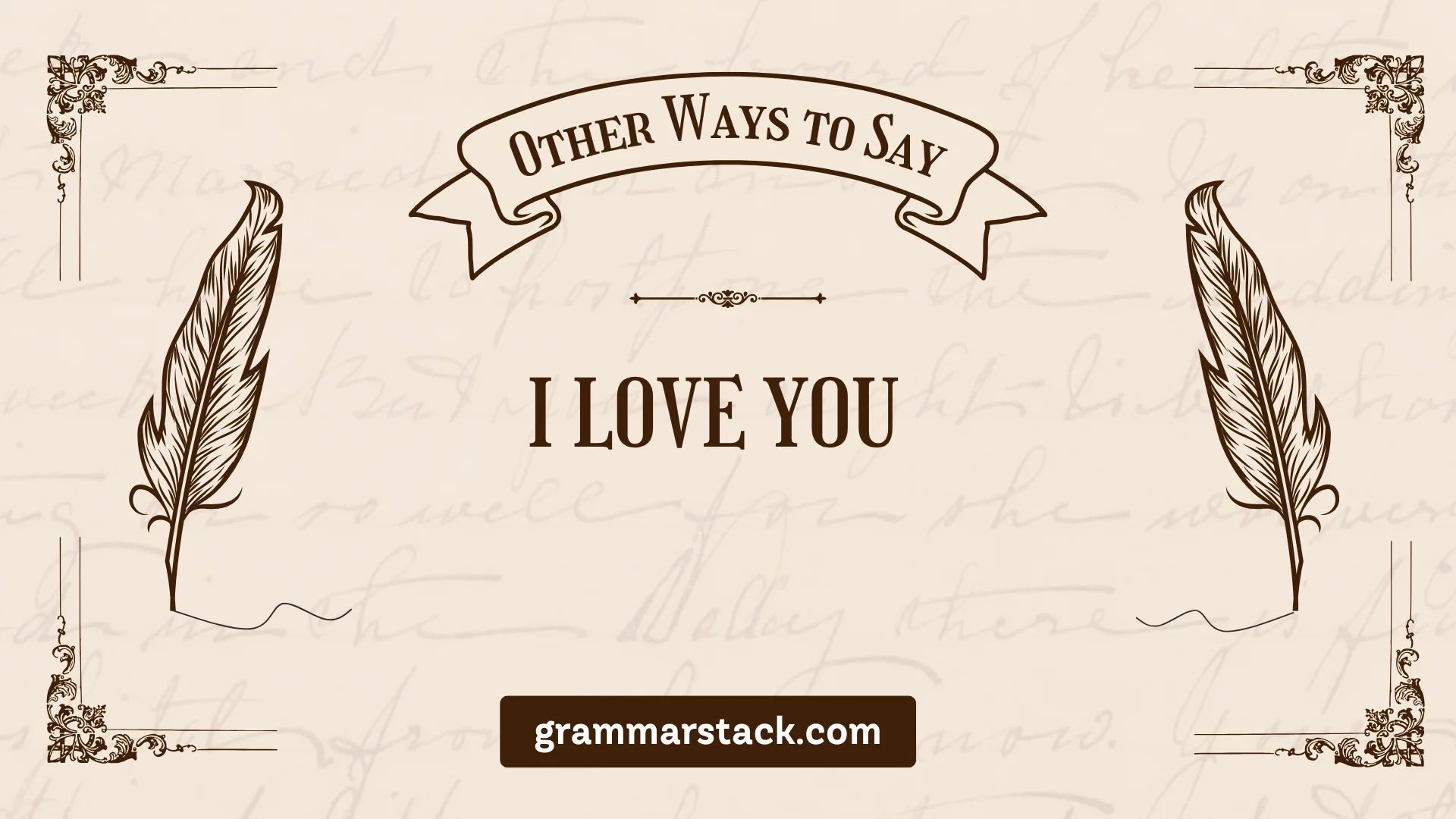 ways to say i love you