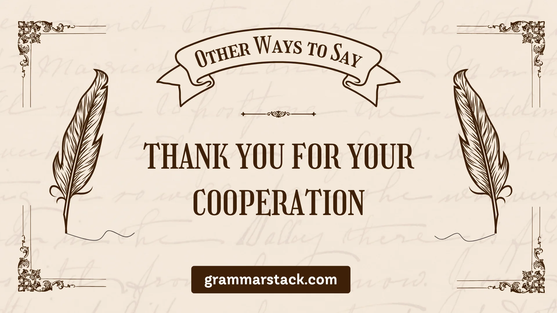 ways to say thank you for your cooperation